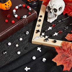 500шт 14 стиля наборы для самостоятельного изготовления акриловых и смоляных бусин&nbsp;DIY-SC0030-56