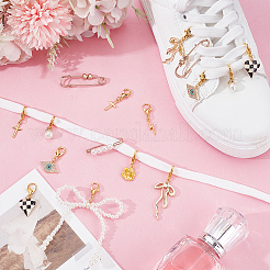 20 Stück 10 Stil Legierung Schuhe Charms & Broschen&nbsp;HJEW-ME00076