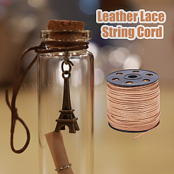 Плоский шнур из искусственной замши длиной 90 м. LW-WH0012-01D