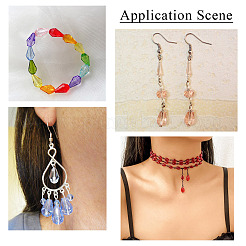 4 нить 4 стилей гальванические стеклянные бусины нити&nbsp;EGLA-TA0001-75C