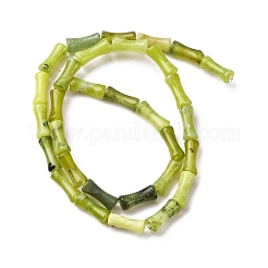 Природного нефрита Xiuyan бисер нитей G-L624-G05-12x5mm