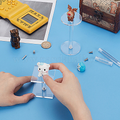 2 шт. 2 размера круглых акриловых держателей для стояков модели самолета ODIS-WH0106-31