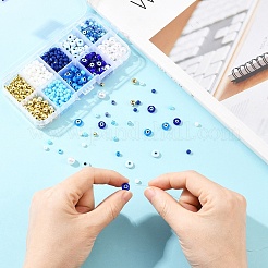 DIY-Set zur Herstellung von Armbändern mit bösem Blick&nbsp;DIY-YW0017-57