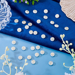 30pcs 5 styles de perles de coquillages d'eau douce naturels&nbsp;SHEL-TA0001-32