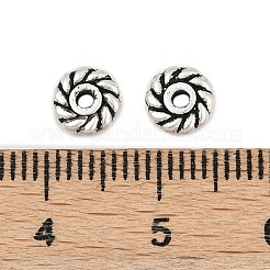 Сплавочные овальные бусины тибетского стиля  FIND-C068-17AS