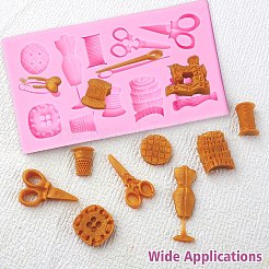 2 шт. силиконовые Молды для шоколада с тематикой шитья для самостоятельного приготовления выпечки&nbsp;ST-CJ0007-56