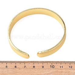 Простые латунные браслеты-манжеты для женщин&nbsp;BJEW-C140-28G