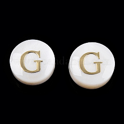 Perles de coquillages naturels d'eau douce&nbsp;SHEL-N036-01G