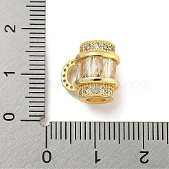 Cremagliera in ottone placcatura perline zirconi&nbsp;KK-L215-317G-01