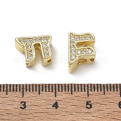 Laiton micro pavé de perles de zircone cubique claires&nbsp;KK-CBA56EF-20G