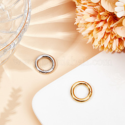 2 шт. 2-х цветные пружинные затворные кольца из нержавеющей стали 304&nbsp;STAS-GO0001-21