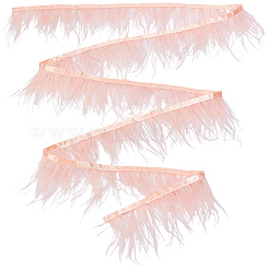 Garniture en fibre synthétique imitation plumes d'autruche de 2 m&nbsp;DIY-GF0014-47A