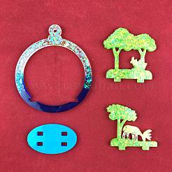 DIY рождественский кулон с оленем пищевые силиконовые Молды XMAS-PW0001-010B