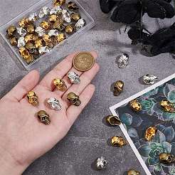 45 шт. Европейские бусины из сплава 3 цветов&nbsp;FIND-PH0021-85