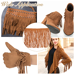 2 м отделка бахромой из искусственной кожи и замши&nbsp;DIY-HS0002-24B