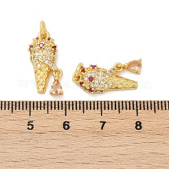 Латунные микро проложить кубического циркония подвески&nbsp;KK-U073-09G