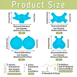 Силиконовые Молды для подвески в виде птицы своими руками (4 шт. DIY-TA0009-91