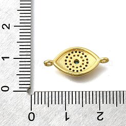 Подвески-коннекторы для глаз из латунного микропаве синего и прозрачного кубического циркония KK-D295-24G