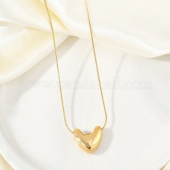 304 collier chaîne serpent pendentif en acier inoxydable pour femme&nbsp;NJEW-M087-01G-02