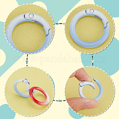 20 шт. 10-цветные градиентные кольца из цинкового сплава для пружинных затворов FIND-PH0017-34