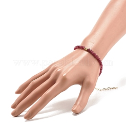 Natürliche malaysische Jade (gefärbte) Perlenarmbänder für Frauen oder Männer&nbsp;BJEW-JB07791-04