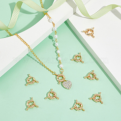 12 шт. латунные пружинные кольцевые застежки FIND-UN0015-80