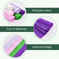 6 рулон гофрированной бумаги ручной работы 6 цветов&nbsp;DIY-CP0012-89F