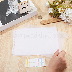 Пластиковые индексные листы-разделители для блокнотов с дисками AJEW-WH0270-720B