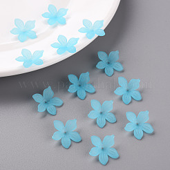 Матовые акриловые колпачки из бисера MACR-S371-05A-755