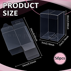 50 шт. подарочный пластиковый футляр для хранения из ПВХ&nbsp;CON-BC0007-91