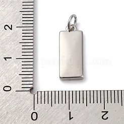 Messing Pavé Natur Muschel Rechteck Charms&nbsp;KK-P308-03P