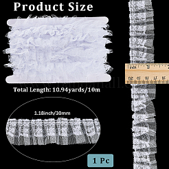 10 м хлопкового плиссированного цветочного кружева&nbsp;OCOR-CY0002-28B