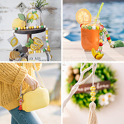 140шт 10 стиля набор натуральных деревянных бусин WOOD-TA0001-76