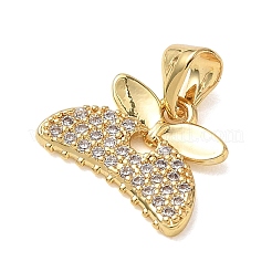 Pendentifs en laiton zircon cubique transparent&nbsp;KK-L268-012G