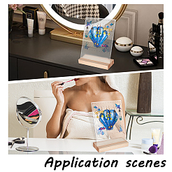 Прозрачные акриловые серьги NDIS-WH0015-01A