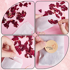 120 шт. плоские полупрозрачные пергаминовые вощеные бумажные пакеты для печенья&nbsp;STIC-CP0001-11F