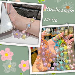 300 шт. Прозрачные акриловые бусины TACR-PA0001-13