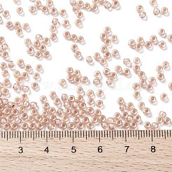 TOHOラウンドシードビーズ  日本製シードビーズ  （1069)つの柔らかい霧のバラの裏地付きクリスタル  8/0  3mm  穴：1mm  約222PCS /ボトル  10 G /ボトル&nbsp;SEED-JPTR08-1069