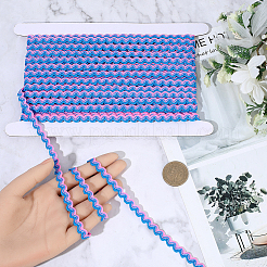 1 рулон полиэстеровой ленты с волнистой бахромой и пайетками&nbsp;OCOR-GF0005-72C