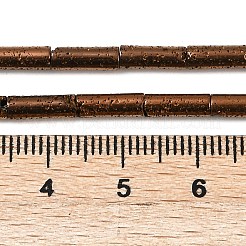 Гальванические бусины из натуральной лавы G-K388-03A-04