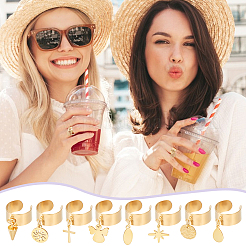 Кольца-манжеты из нержавеющей стали 304 RJEW-UN00020