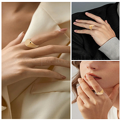 1 шт. кольца из нержавеющей стали 304 для унисекс&nbsp;RJEW-LP0001-20