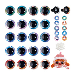 40 шт. полукруглые кукольные глаза из АБС-пластика DIY-PH0023-02A