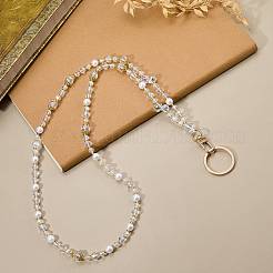 Glasperlen Kartenhalter Umhängeband Kette&nbsp;HJEW-SZ00079
