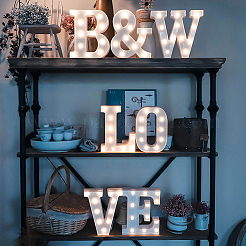 Деревянные буквы орнаменты WOOD-GF0001-15-18