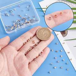 120 шт. 4-х цветные бусины из нержавеющей стали 304 STAS-PH0005-74