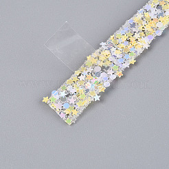 Самоклеящаяся лента из смолы со звездочками и плоскими круглыми краями&nbsp;DIY-N008-01