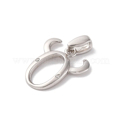 925 colgante de circonita cúbica transparente con micro pavé de plata de ley.&nbsp;STER-H117-01P-02