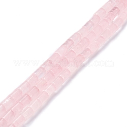 Природного розового кварца нитей бисера, колонка, 10x7 мм, отверстие : 0.9 мм, около 38 шт / нитка, 15.43''~15.55'' (39.2~39.5 см)