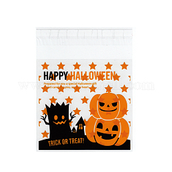 Rectangle sacs opp cellophane pour Halloween, colorées, 13.2x9.9 cm, épaisseur unilatérale: 0.035 mm, mesure intérieure: 9.7x9.9 cm, environ 95~100 pcs / sachet 